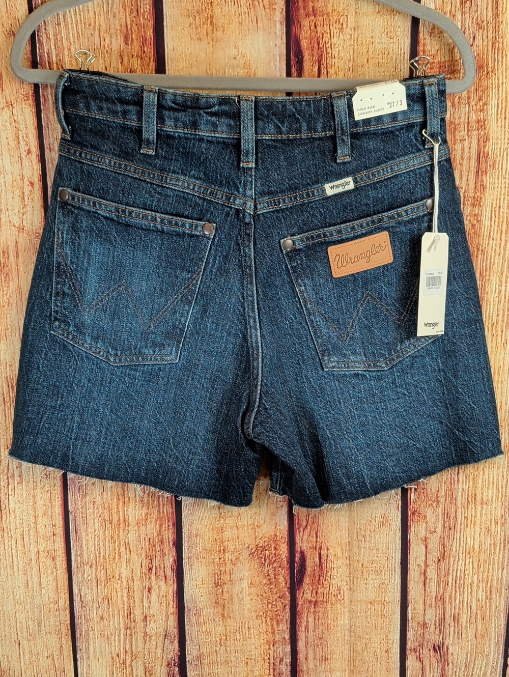 Wrangler 27 / 3 Ladies High Rise Cowboy Shorts NWT Western Denim